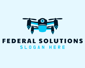 Blue Drone Surveillance logo design