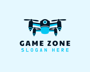 Blue Drone Surveillance logo design