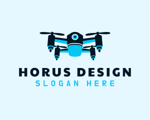 Blue Drone Surveillance logo design