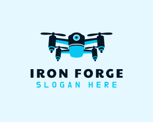 Blue Drone Surveillance logo design