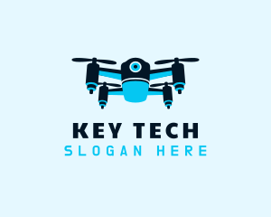 Blue Drone Surveillance logo design