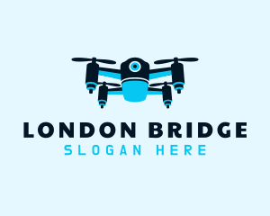 Blue Drone Surveillance logo design