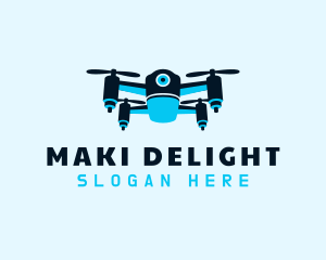 Blue Drone Surveillance logo design