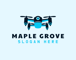 Blue Drone Surveillance logo design