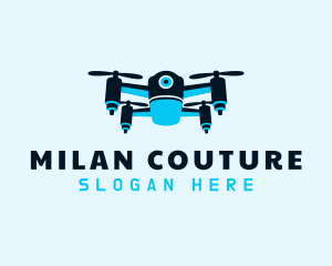 Blue Drone Surveillance logo design