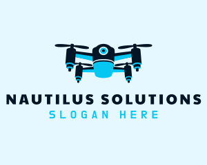 Blue Drone Surveillance logo design