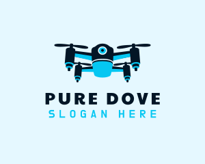 Blue Drone Surveillance logo design