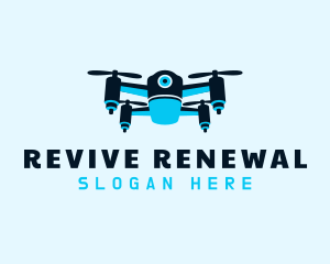 Blue Drone Surveillance logo design