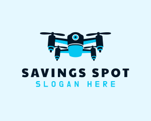 Blue Drone Surveillance logo design