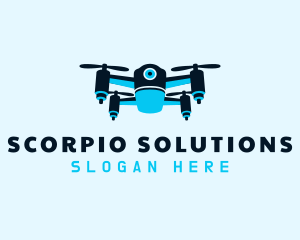 Blue Drone Surveillance logo design