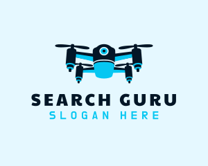 Blue Drone Surveillance logo design