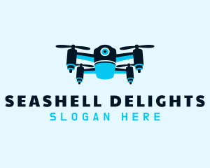 Blue Drone Surveillance logo design