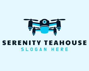 Blue Drone Surveillance logo design