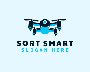 Blue Drone Surveillance logo design