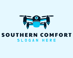 Blue Drone Surveillance logo design