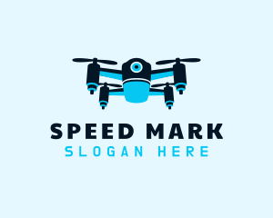 Blue Drone Surveillance logo design