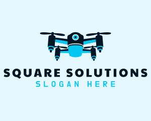 Blue Drone Surveillance logo design