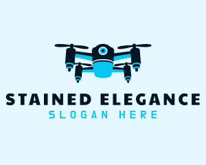 Blue Drone Surveillance logo design