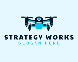 Blue Drone Surveillance logo design