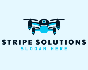 Blue Drone Surveillance logo design