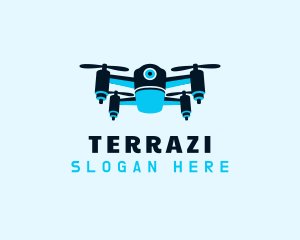 Blue Drone Surveillance logo design