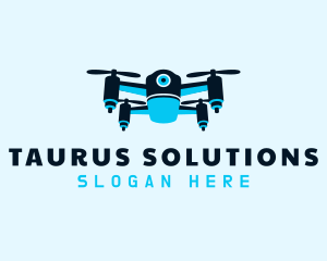 Blue Drone Surveillance logo design