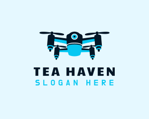 Blue Drone Surveillance logo design