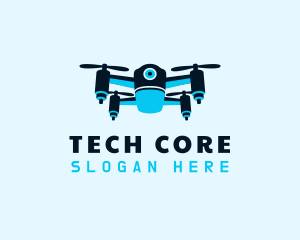 Blue Drone Surveillance logo design