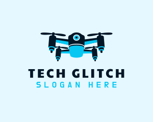 Blue Drone Surveillance logo design