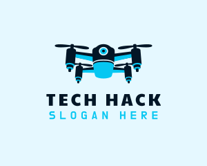 Blue Drone Surveillance logo design