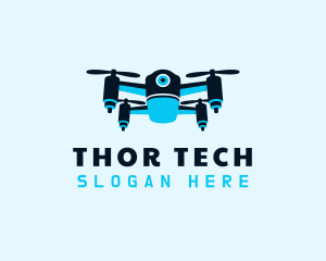 Blue Drone Surveillance logo design