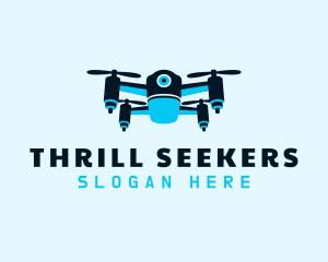 Blue Drone Surveillance logo design