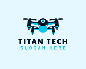 Blue Drone Surveillance logo design