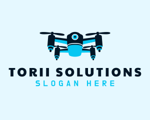 Blue Drone Surveillance logo design