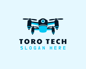 Blue Drone Surveillance logo design