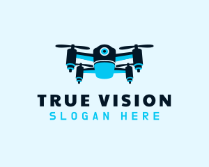 Blue Drone Surveillance logo design