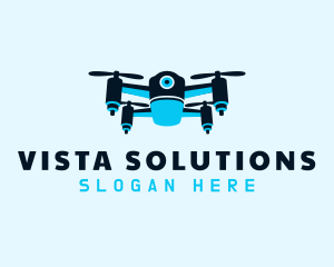 Blue Drone Surveillance logo design