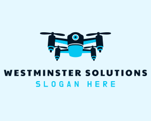 Blue Drone Surveillance logo design