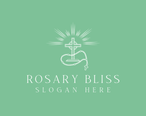 Rosary - Holy Cross Rosary logo design