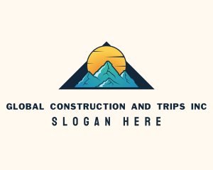 Peak - Mountain Hill Trekking logo design