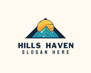 Hills - Mountain Hill Trekking logo design