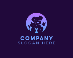 Cute Animal Veterinary Logo