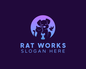 Rat - Cute Animal Veterinary logo design