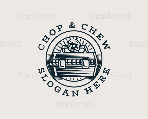 Industrial Handyman Tool Box Logo