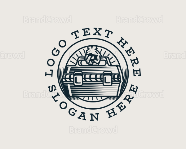 Industrial Handyman Tool Box Logo