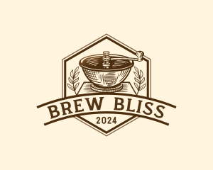 Coffee Grinder Brew logo design