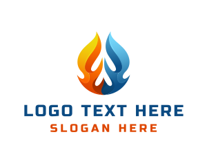 Burn - 3D Thermal Energy logo design