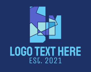 Mosaic - Geometric Building Architecture logo design