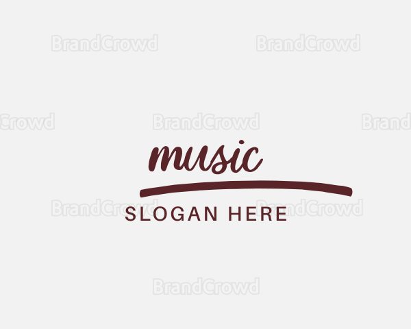 Cursive Elegant Wordmark Logo