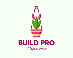 Environment - Hanging Plant Pot logo design